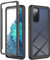 XINNI Hülle für Samsung Galaxy S20 FE, 360 Grad Stoßfeste Schutzhülle mit Integriertem Bildschirmschutz, Robuster Bumper Outdoor Full Body Case, Schwarz