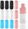 Reusable Silicone Elastic Sleeves for Leak Proof for Travel Container in Luggage,Reusable Kitchen/Toiletries/ice Box Accessories Gadgets for Travel/Home 12 Pack