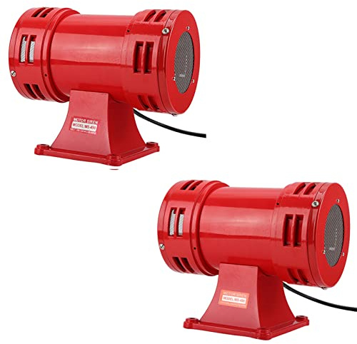 Handsirene Mit Kurbel 150 DB Industriesicherheit, Motorbetriebene Sirene Kontinuierliches Led-Industriesignal Elektrischer Alarmhornsummer (220 240 V)