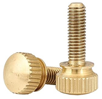 WILLWA 10 STÜCKE M3 M4 M5 M6 Hand Ziehen Messing Rändelschrauben Kupfer Twist Rändelschrauben Computer Chass Bolt Rändelschraube (Color : 16mm, Size : M5)