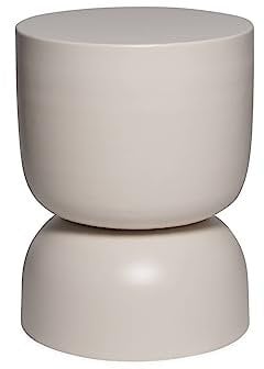 sweeek - Beistelltisch, Sofaende, Nachttisch aus Metall, Madi, Ø32 x H 42 cm