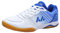 JiuQing Herren Tischtennis-Schuhe Pingpong-Badminton-Turnschuhe Weicher Boden Atmungsaktive Indoor-Fitness-Trainingsschuhe,Blau,44 EU