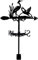 SUPERDANT Wetterfahne Great Blue Heron Ornament Windfahne Wetterhahn Wetterfahne Aus Metall Für Gartendekoration Bauernhaus Dekoratives Outdoor Garten Windmesswerkzeug
