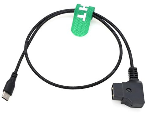 HangTon Cable de alimentación D-tap a USB tipo C 14.8 V 24 pulgadas para Tilta Nucleus Nano II Motor de enfoque inalámbrico V-Mount Batería