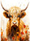 AIRDEA 5D Hochland Yaks Diamond Painting, Diamant Painting Erwachsene Set, Full Drill Bilder Diamant Malerei Poster Kreuzstich Kits 30x40cm