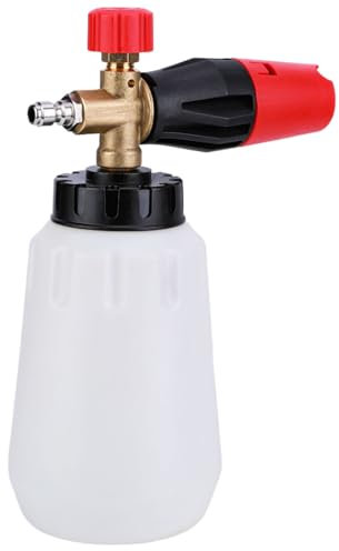 PZJFH High Pressure Snow Foam Spray Bottle, Adjustable 1000ml Heavy Duty Snow Foam Gun Sprayer, for Pressure Washer with 1/4'' Quick Connector