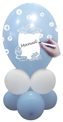 Redmarket - Kit de Globos Decoración Comunión, Ideal para Centro de Mesa Dulce