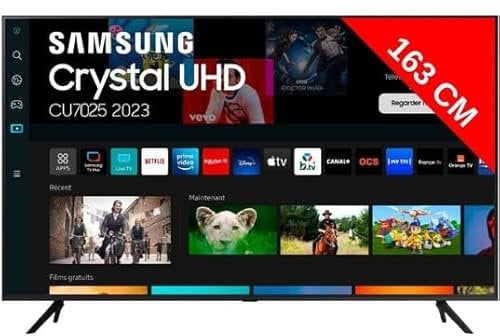 SAMSUNG TV 65'' Crystal 4K UHD TU65CU7025KXXC