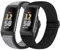 Bcuckood 2 Stück elastische Nylon Armband kompatibel mit Fitbit Charge 6/Fitbit Charge 5, verstellbares, atmungsaktives Ersatz-Stretch-Nylon-Schlaufen armband, Sportarmband für Damen und Herren