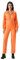 Felcia Adult Prisoner Jumpsuit Orange Prisoner Overalls Boiler Suit Convict Robber Fancy Dress Costume Carnival Party Cosplay Outfit (C-Orange Women, L)