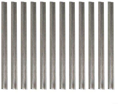 Heavy Duty 82mm Reversible Planer Blades Pack of 12 HCS Blades for Woodworking