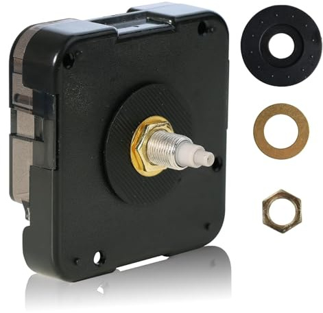 EASYKEENECOM Replacement 12888 Battery Wall Clock Movement Silent Mechanism Motor Tool Replace Points, DIY Wall Clock Part Repair Kit (20mm)