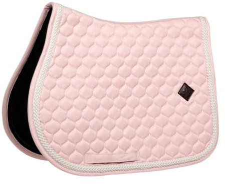 Kentucky Horsewear - Tapis de selle avec corde tressée - Chabraque - Saut - rose clair