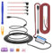 Pagezol Dash Cam Hardwire Kit, 10.5ft Type-C Hard Wire Kit with Low Voltage Protection, Dash Cam Charger Power Cord, 4 Fuse Types LP Mini/Mini/ATO/Micro2, Universal Hard Wire Kit for Dashcam GPS Radar
