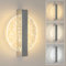 Comely Wandleuchte LED Innen Dimmbar, 12W 1500LM 3 Farbtemperatur 3000k/4500k/6500k Moderne Wandleuchten, LED Wandbeleuchtung für Flur Treppenhaus Wohnzimmer Schlafzimmer, Silber
