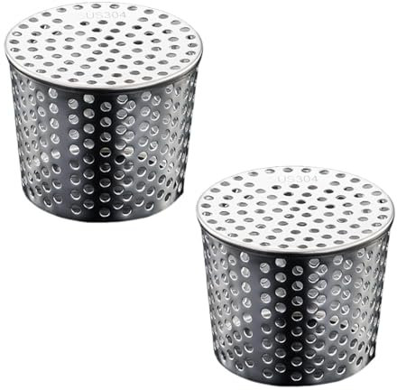 Dachrinnen-Downsport-Schutz, 2 Stück, 85–100 mm, Fallrohr-Laubschutz, Metall, Edelstahl, Dachrinnenfilter, Fallrohrschutz zur Vermeidung von Verstopfung durch Blätter und Schmutz