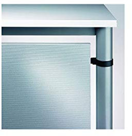 HAMMERBACHER VIOLA Schreibtisch-Rückwand - für Verkettungswinkel 90° - alusilber | VHR90/S