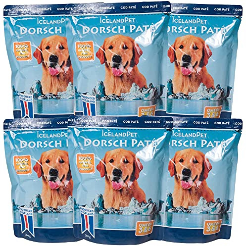Schecker Nassfutter für Hunde - Iceland Dorsch - pur - getreidefrei - 6 x 300 g allergische Hunde!