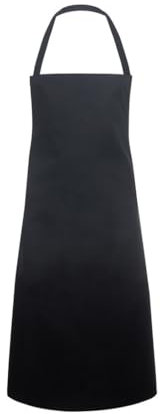 Karlowsky BLS 3 PURE Latzschürze BASIC, 65% Polyester/35% Baumwolle, Schwarz, Einheitsgröße