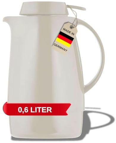 Helios Servitherm Kunststoff-Isolierkanne, weiß, 0,6 Liter