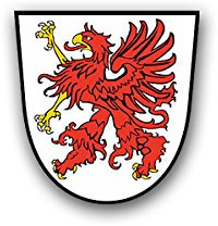 Aufkleber/Sticker Pommern Greif Pomorze Herzogtum Heimat Wappen 7x7cm A1311
