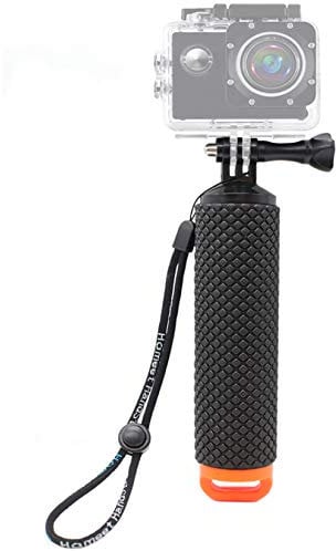 Homeet Schwimmer Handgriff Schwimmender Hand Grip Rutschfester Unterwasser Handstick Monopod Pole Selfie Stick Ergonomisch für Action Kameras 【Orange】