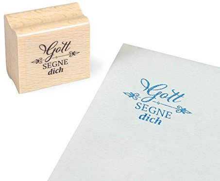 °* Holzstempel (Gott segne dich)