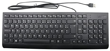 Lenovo Keyboard USB KB BK DEN W/o Mouse, FRU00XH596 (W/o Mouse)