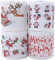 Linarun Papier toilette humoristique, 4 Rouleaux de papier toilette aléatoires avec des motifs de Noël, Noël Papier toilette Motif Noël Décor de salle de bain Noël