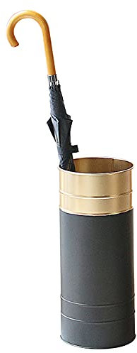 Umbrella Stand Umbrella Racks Black Gold Iron Umbrella Holder With Hook And Drip Tray. Freestanding Umbrella Storage Basket, Waterproof And Rustproof