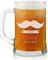 Maverton Chope à Bière Gravée - Contenance : 50 cl – Verre à Bière Papa Personnalisé avec Anse - Cadeaux pour les Amateurs de Bières – Idee Cadeau Homme - Cadeau Personnalisé pour Papa - moustache