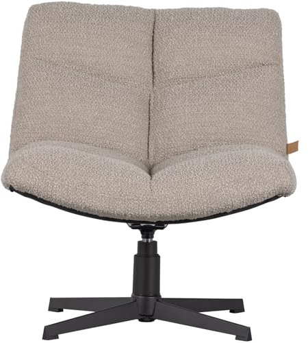 WOOOD Lounge Sessel Vinny Sand drehbar Polstersessel Fernsehsessel Wohnzimmersessel