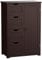 COSTWAY Bathroom Floor Cabinet, Wooden Free Standing Storage Cupboard with 3/4 Drawers, Adjustable Shelf and Door, Home Kitchen Living Room Hallway Organiser Unit (Brown, 4 Drawers)