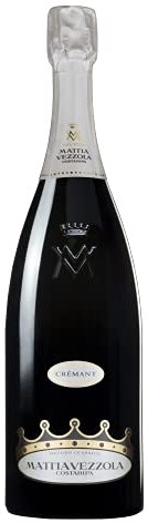 COSTARIPA Mattia Vezzola Cremant, 1 Bottiglia di Vino Da Uve Chardonnay Del Lago Di Garda, Brut Con Bollicine Fini e Armoniose, Profumo invitante e Sapore Avvolgente, Ideale Con Pesce