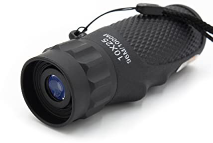Monoculaire Technaxx 10x25 TX-176 pour la randonnée, la Chasse, Les Voyages, l'observation des Oiseaux, etc. - Accessoire de Camping Compact pour Tous