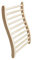Xmatch Sauna-Rückenlehne, Infrarot-Hemlock, S-förmige Unterstützung, 43,2 cm (B) x 52,1 cm (H)