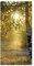 Hochwertiges Herbst Stoffbanner ,,Herbstbirken' 100 x 200 cm braun Deko-Banner Textil-Banner Dekoration Banner Wanddeko schwer entflammbar