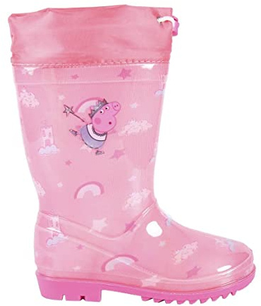CERDÁ LIFE'S LITTLE MOMENTS - Peppa Wutz Gummistiefel Mädchen mit verstellbarem Gummizug für besseren Tragekomfort und minimales Wassereindringen - Offizielle Lizenz von Hasbro