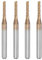 sourcing map 4 Stück Schaftfräser CNC Fräser Titanbeschichteter Wolframkarbid Gravierfräser Satz für PCB Kunststoff Holz 1,8 mm x 9 mm