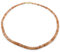 XEN Mondstein - Collier peach Rondelle 45 cm 925 Silber 45