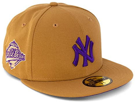 New Era Cap 59FIFTY Herren Basecap NFL NBA MLB Limited Edition (New York Yankees Brown Purple, 7 3/4)