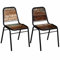 YUMENG Esszimmerstühle 2 STK Esszimmer Stühle, Essstühle, Dining Chairs, Armlehnstuhl, Schlafzimmerstuhl, Küchenstuhl, Küchensessel, Altholz Massiv