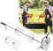 TRMLBE 107cm Spiedini Rotanti per Grigliare - Set Spiedini in Acciaio Inossidabile con Motore 220V - 240V - Incluso 4X Aghi per Carne per Girarrosto e Grill a Gas