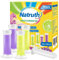 NATRUTH körbchenloser WC-Reiniger, Gel WC-Steine 1er Pack (4 x 45g), Lavendel und Limone Duft WC Frisch-Siegel Nachfüller