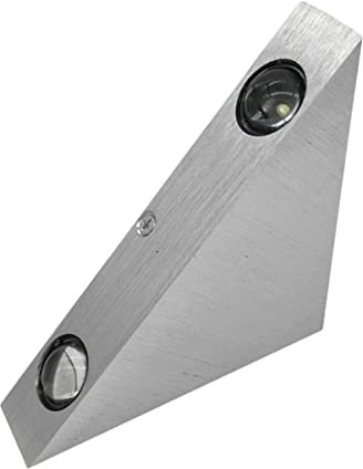 Uonlytech 3w Led Dreieckige Aluminium Wandlampe Modern Wandleuchte Für Schlafzimmer Badezimmer Dekorative Hintergrundbeleuchtung Weißlicht
