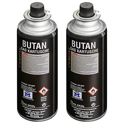 Greenpoint Gaskartuschen 2 Stück - Gaskartuschen 227g, gas kartusche, gaskartusche, campingkocher gas, camping gas, butangas, butan gaskartusche 227g, campinggas, gaskocher kartusche, gasflaschen