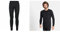 Odlo Herren Bl Bottom Long Active X-warm Eco Leggings, Schwarz, M EU & Herren Bl Top Crew Neck L/S Active Warm Eco T Shirt, Schwarz, M EU