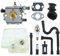 Hicello Vergaser MS260 Vergaser-Ersatz-Set, 11-teilig, ersetzt WT-194 WT-194-1 Vergaser für 026 MS240 024 024S MS260 PRO Kettensägen mit 1121 120 1617 Luftfilter Kraftstoffölleitung