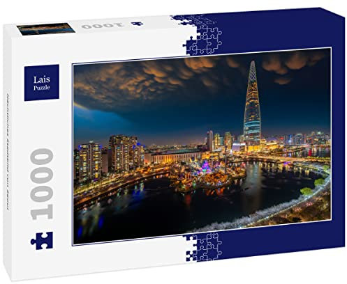 Lais Puzzle Nächtliches Stadtbild von Seoul 1000 Teile