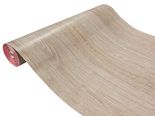DecoMeister Vinilo Imitacion de Madera de Roble Calizo Papel Adhesivo Para Muebles Autoadhesivo Lámina Decorativa Para Cocina Pared Puertas Para Forrar En Rollo Aspecto Madera 90 x 210 cm